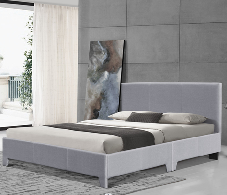 Bingkai Tempat Tidur Platform Berlapis Ukuran Ganda Dengan Bilah Kayu Kokoh OEM ODM