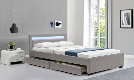 Banyak warna Solid belakang LED Aspal Tempat tidur nyaman untuk tidur FSC