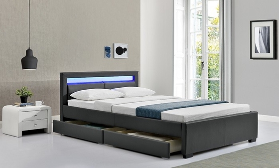 Banyak warna Solid belakang LED Aspal Tempat tidur nyaman untuk tidur FSC