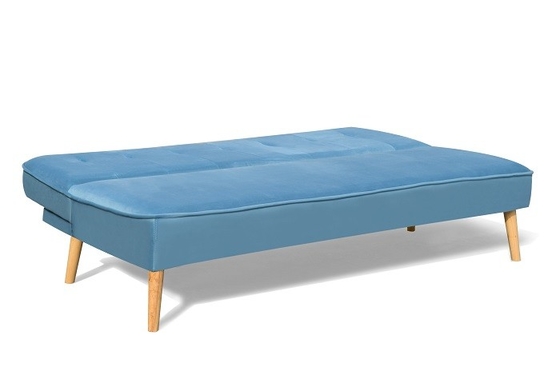 Katil Sofa Biru, Kursi Futon Modern, Sofa nyaman tanpa lengan