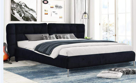 Bingkai Tempat Tidur King Kayu Lapis Berlapis Kain Beludru yang Dapat Disesuaikan umur panjang