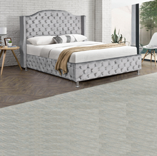 Kain Rangka Tempat Tidur Berlapis Kain Kustom Dengan Bilah