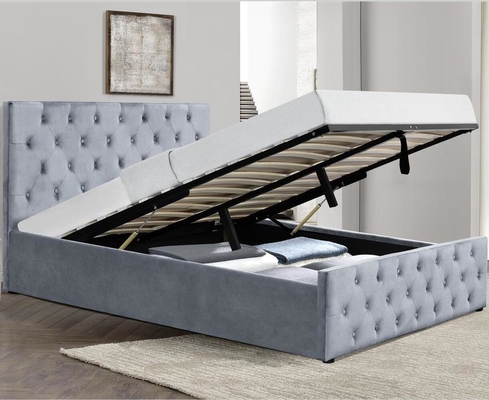 Tempat Tidur Ganda Oem 4 Kaki Dengan Penyimpanan Mekanisme Angkat Gas