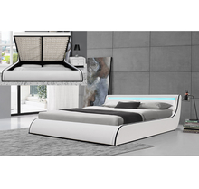 Oem Design Gas Lift Double Bed Frame Dengan 4 Kaki