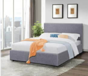 Desain modern Kain Linen King Size Storage Tufted Bed Frame BSCI