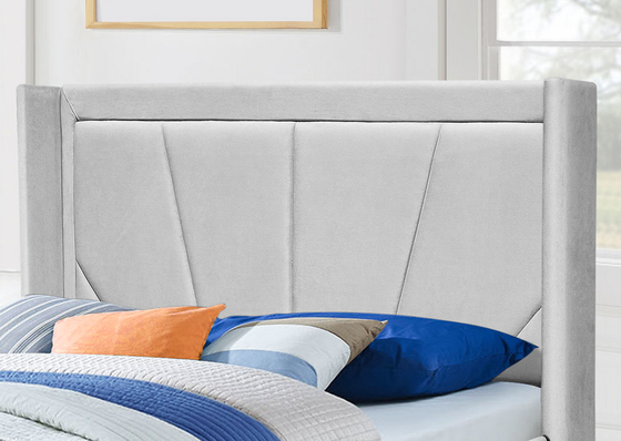 Tempat Tidur Penyimpanan Angkat Gas yang Mudah Dirakit Dengan Headboard Sayap