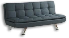 Tempat Tidur Sofa Lipat Beludru Modern Dengan Kaki Logam Untuk Rumah / Apartemen / Asrama