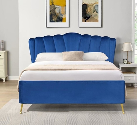 Double Size Bsci Lift Storage Bed Frame Elegant Grey Velvet Fabric Ottoman