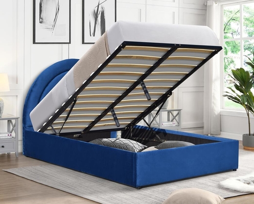 Kasur lift gas berlapis King Size Kain Biru Kamar Tidur menenangkan