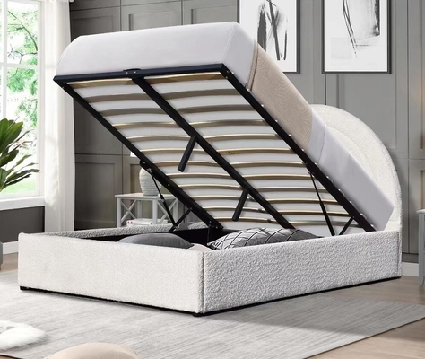 Kasur lift gas berlapis King Size Kain Biru Kamar Tidur menenangkan