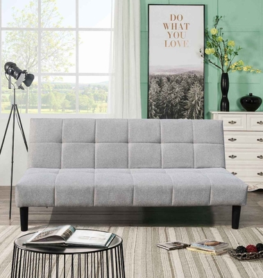Tempat Tidur Sofa Lipat Abu-abu, Kursi Empuk Sofa Kursi Kecil dengan Sandaran Tangan untuk Ruang Tamu Kompak