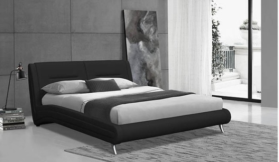 Perabotan Rumah Tempat Tidur Empuk Berlapis Kulit PU untuk Kamar Tidur