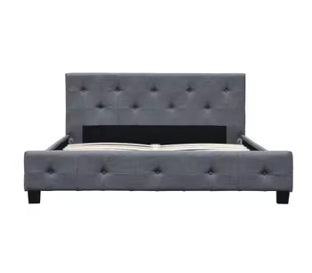 Frame Tempat Tidur yang Lembut dan Cantik dengan Headboard melengkung dan Desain Unik