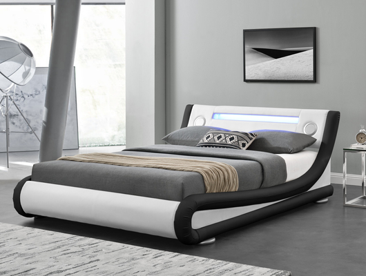 Warna opsional Kembali lembut Kulit palsu Ratu Tempat tidur nyaman untuk tidur CE