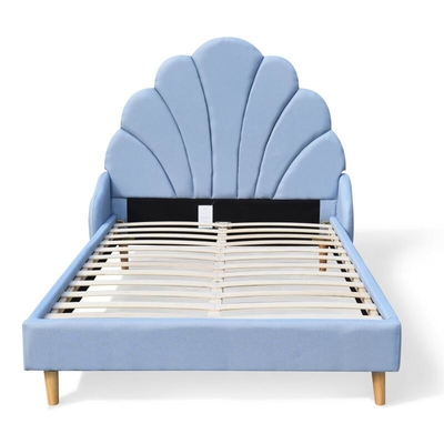 Tempat Tidur King Berlapis Linen Ukuran King