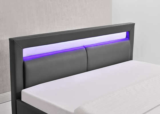 150x190cm Rangka Tempat Tidur Kayu Lapis Ukuran Raja Lemari Besar Berpakaian Platform Berlapis