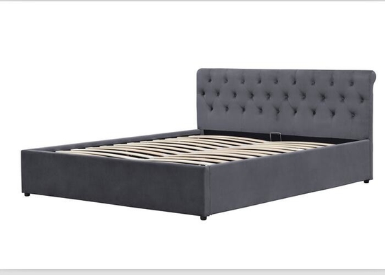 Tempat Tidur Penyimpanan Berumbai Kayu Lapis