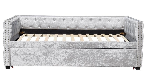 Tempat Tidur Trundle Berlapis Crush Velvet
