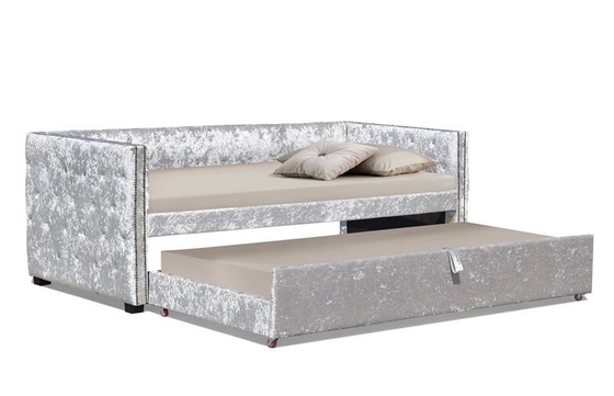 Tempat Tidur Trundle Berlapis Crush Velvet