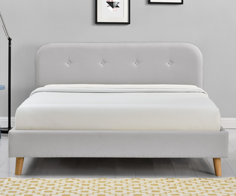 ODM Tempat Tidur Platform Queen Berlapis Tufted Modern Sederhana 140x200Cm