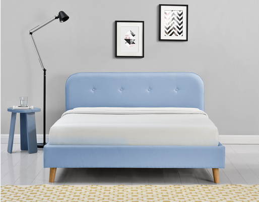 ODM Tempat Tidur Platform Queen Berlapis Tufted Modern Sederhana 140x200Cm