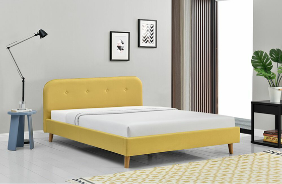 ODM Tempat Tidur Platform Queen Berlapis Tufted Modern Sederhana 140x200Cm
