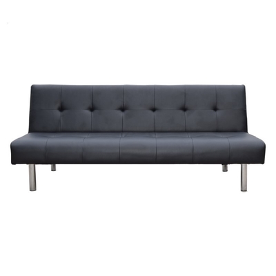 Cabriolet Armless, Loveseat Sofa, Sleeper Bed, Modern PU Futon Sofa Sofabed